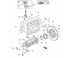 Scheibe / Sensorring / Laufring Kurbelwelle OPEL Insignia A 1,6 turbo A16LET / SAAB 9-5 II 1.6 turbo A16LET Original-Ersatzteil GM 55574780 55555803 OPEL 616223