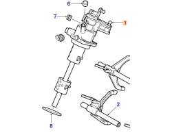 Wählhebelmodul Getriebeschaltung SAAB 9-3 II / 9-5 II mit 6-Gang-Schaltgetriebe Original-Ersatzteil 55582312, 55561689