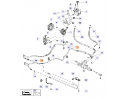 Pressure Hose Steering System / Power Steering Pipe Genuine OPEL / VAUXHALL Insignia A 2.8 V6 turbo A28NER / A28NET