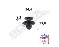 Clip Verkleidung Tür Kofferraum VOLVO 760, 740, 260, 240, 940, 960