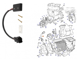 Widerstand Innenraumgebläse / Gebläsesteuerung SAAB 900 II 1994-1998 Fahrzeugausstattung: Für Fahrzeuge mit Klimaautomatik