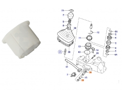 Buchse, Schalthebel / Schaltstange manuelles Schaltgetriebe SAAB 9-3 I '98-03 / 9-5 I '98-10 / 900 II '94-98 / 9000 '85-98
