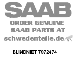 BLINDNIET für SAAB, Original-Ersatzteil - OE Nr. 7972474