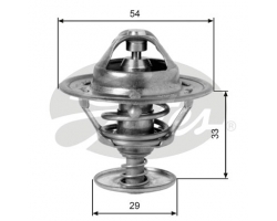 Thermostatsatz Thermostat 89°C für SAAB 90 / 99 / 900 I B201I B201TURBO, für kalte Märkte / Regionen,  Original-Ersatzteil - OE Nr. 8389512