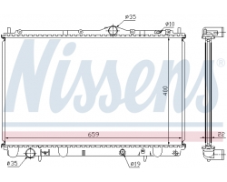 Kühler Motorkühlung / Wasserkühler VOLVO S40 I V40 I (-2004), für Fahrzeuge mit Automatikgetriebe