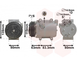 Klimakompressor VOLVO S60 (-2009) / S80 (-2006) / V70 P26 / XC70 (2001-2007)