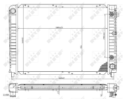 Radiator Engine Cooling Automatic Transmission VOLVO 700 900 940 2.3 Petrol Turbo, Radiator Core Dimensions: 490 x 590 mm Vehicle Equipment: For Vehicles with Air Conditioner