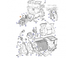 Heat Exchanger Interior Heating for SAAB 900 II 1994-1996 Genuine Part 