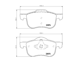 Bremsbeläge vorne / Bremsbelag-Satz / Bremsklötze Vorderachse VOLVO S60 I S80 I V70II V70 II XC70