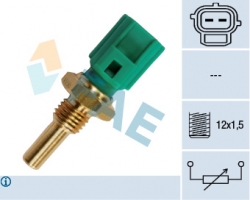 Sensor Kühlmitteltemperatur grün M12x1,5 VOLVO C30 C70 (2006-) C70 (-2005) S40 V50 (2004-) S60 (-2009) S80 (2007-) S80 (-2006) V70 (2008-) V70 P26 XC60 (-2017) XC70 (2001-2007) XC70 (2008-) XC90 (-2014)