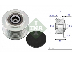 Belt Pulley for Alternator / Freewheel Clutch Alternator 6 Ribs VOLVO S60 I / S70 I / S80 I / V70 II / VW Transporter / LT 28 / LT 35 / LT 46