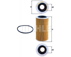 Oil filter for VOLVO C30 / C70 / S40 / S60 / S80 / V50 / V70 / XC60 / XC70 / XC90