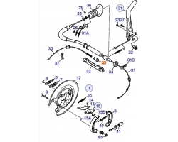 Adjusting Nut Handbrake Parking Brake OPEL GM 90334821 OPEL 524561 SAAB 900 II 1994-1996 -VIN R2023869 VAUXHALL