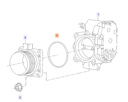 Dichtung Drosselklappe OPEL Insignia A 1.6 turbo A16NET und andere OPEL-Modelle mit 1.6 turbo Typ A16NET / SAAB 9-5 II 1.6 turbo A16NET 2010-2011