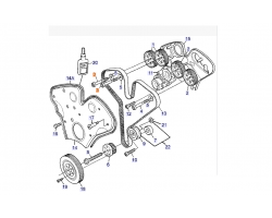 Schraube für Nockenwellenrad 2.5 3.0 3.0t 6-Zylinder GM 90466737 OPEL 636965 VAUXHALL Screw Camshaft Sprocket SAAB 900 II 2.5 V6 / 9000 3.0 V6 / 9-5 I 3.0 V6 turbo