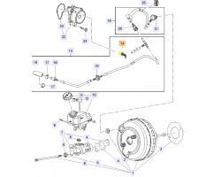 Snap-On Coupling Vacuum Pump Brake System Brake Servo Brake Power Unit Genuine SAAB 9-5 II 2.0 turbo A20NFT A20NHT 2010-2011, can be used in SAAB 9-5 I 1.9 TiD Z19DTH 2006-2010 too