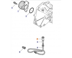 Attachment Sleeve Clutch Pipe Clutch Slave Cylinder 5-Gear Manual Transmission SAAB 9-3 II 1.8i 16V Z18XE, Genuine Part