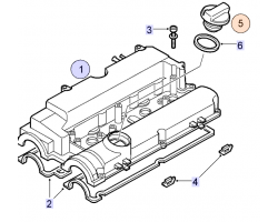 Ölfülldeckel / Verschluss Öleinfüllstutzen SAAB 9-3 II 1.8i Z18XE, Original-Ersatzteil - OE Nr. 90536291