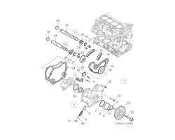 Ausgleichswelle Motor SAAB 9-3 II 1.8t 2.0t 2.0T B207E B207L B207R 2003-2011, Original-Ersatzteil - OE Nr. 90537565