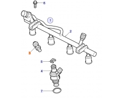 Ventil Kraftstoffverteilrohr an den Einspritzventilen SAAB 9-3 II 1.8i 16V Z18XE 2004-2009, Original-Ersatzteil - OE Nr. 90540265