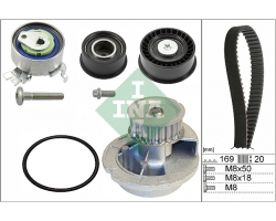 Wasserpumpe / Kühlmittelpumpe mit Zahnriemensatz Zahnriemen-Satz OPEL Astra Corsa Meriva Tigra Signum Vectra Zafira 1.8i 16V Z18XE / SAAB 9-3 II 1.8i 16V  '04-09 Z18XE