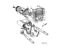 Kettenführung Steuerkettenumlenkung Führung Steuerkette Kette SAAB 9000 2.3 B234 1990-1993, 32022515, 9132812, 9114331