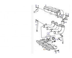 Dichtung Inlet Ansaugstutzen für SAAB 900 II 1994-1998, 9-3 I 1998-2000, 9000 1994-1998 Original-Ersatzteil - OE Nr. 9138884