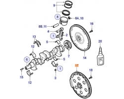 Antriebsflansch Kurbelwelle SAAB 900 II 1994-1998 / 9-3 I 1998-2003 mit 4-Zylinder Benzin-Motor und Automatikgetriebe Original-Ersatzteil - OE Nr. 9167917