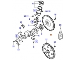 Flywheel Saab 900 II / 9000 / 9-3 I , for 4-Cylinder Petrol Model Year 1994-2003 Genuine Part - Part #. 9143454, 9179136, 9185737