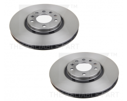 1 Set Front Brake Discs SAAB 9-5 I, for Vehicles with 16