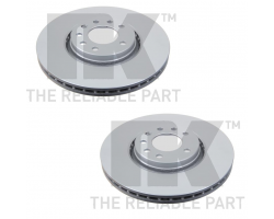 1 Set Front Brake Discs SAAB 9-5 I, for Vehicles with 16