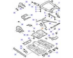 Sechskantschraube vorderer und mittlerer Boden Karosserie SAAB 9-3 II Cabriolet 2004-2012, Original-Ersatzteil - OE Nr. 92152110