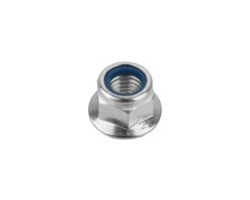 Nut / Lock Nut with plastic-insert with Collar M12 x 1,75 Zinc-coated,  universal, Bolt Head- / Nut Profile: Outer Hexagon