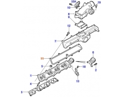 Dichtung Einlassrohr / Ansaugkrümmer OPEL 2.2 CDTI Y22DTH VAUXHALL SAAB 9-3 I / 9-3 II / 9-5 I 2.2 TiD D223L, Original-Ersatzteil 9226543