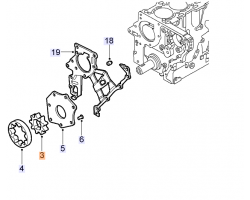Pumpenrad klein Zahnrad Ölpumpe Ölpumpenrad Ölpumpe Ölpumpenrad OPEL Vectra C Signum Zafira u.a. GM-Modelle mit 2.2 Turbodiesel 2.2 CDTI DTI TiD Y22DTH D223L, Original-Ersatzteil 9228266