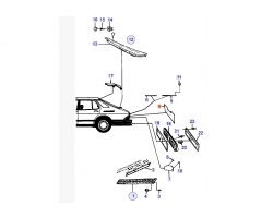 DEKOR für SAAB, Original-Ersatzteil - OE Nr. 9289919
