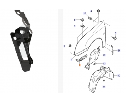 HALTER für SAAB, Original-Ersatzteil - OE Nr. 93167160