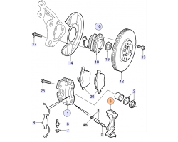 Front Brake Carrier, Brake Caliper, fits left and right OPEL Vectra C Signum Zafira CADILLAC BLS SAAB 9-3 II and other GM-Models, For Brake Disc Diameter: 285 mm / 15 Inch Axle: Front Axle 