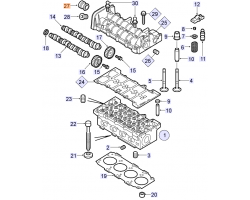 Verschlussstopfen Verschlußstopfen Zylinderkopf OPEL Vectra C Signum Zafira Insignia A CADILLAC BLS 1.9 Turbodiesel 16V 2.0 Turbodiesel Z19DTH A20DTH A20DTR, Original-Ersatzteil 93178484