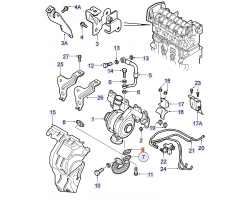 Gasket / Seal Pipe Turbocharger OPEL / VAUXHALL Astra Vectra Zafira Signum Vivaro 1.9 CDTI 8V 16V Z19DT Z19DTH, Genuine Part 93179214