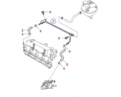 Coolant Hose OPEL / VAUXHALL Astra Signum Vectra Zafira 1.9 CDTI DTI 1.9 Turbodiesel 8-Valve Z19DT,, Genuine Part 93179332