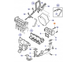 Special Screw EGR Valve SAAB 9-3 II 1.9 TiD 16V Z19DTH -2010 / 9-5 I 1.9 TiD Z19DTH -2010, Genuine Part - Part #. 93181664