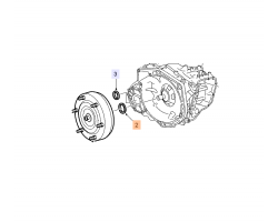 Dichtung Wandler 6-Gang-Automatikgetriebe SAAB 9-3 II / 9-5 II / 9-4 X, Original-Ersatzteil - OE Nr. 93183611