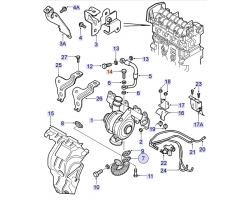 Schraube Ölleitung Turbolader OPEL Astra Signum Vectra Zafira 1.9 CDTI 16V Z19DTH, Original-Ersatzteil 93183682