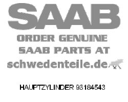 Brake Cylinder / Master Cylinder RHD SAAB 9-3 II from 2006, SAAB Genuine Part