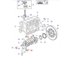 Guide Bearings Kit Crankshaft Engine OPEL VAUXHALL SAAB 1.8i 16V Z18XE 1.6 turbo A16LET Genuine Part - Part #. 93184599