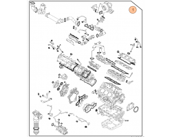 Gasket Kit Engine SAAB 9-5 I 3.0 TiD, Genuine Part - Part #. 93186950