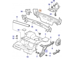 Rear End Panel SAAB 9-5 I Wagon Model Year 2006-2010, Genuine Part - Part #. 93187346