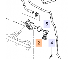 Ventil Kraftstoffleitung / Leitung Benzin OPEL Insignia A / SAAB 9-5 II 1.6 turbo A16LET