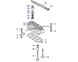 Cylinder Head Gasket OPEL / VAUXHALL Astra Signum Vectra Zafira 1.9 Turbodiesel 8-Valve Z19DT, SAAB 9-3 II 1.9 TiD Z19DT 2006-2010, T=0.82MM, IDENT.NO GROOVE, Genuine Part 93189404